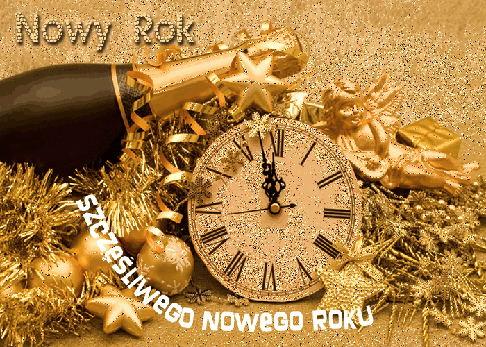 brokatowa kartka nowy rok szczęśliwego nowego roku.gif