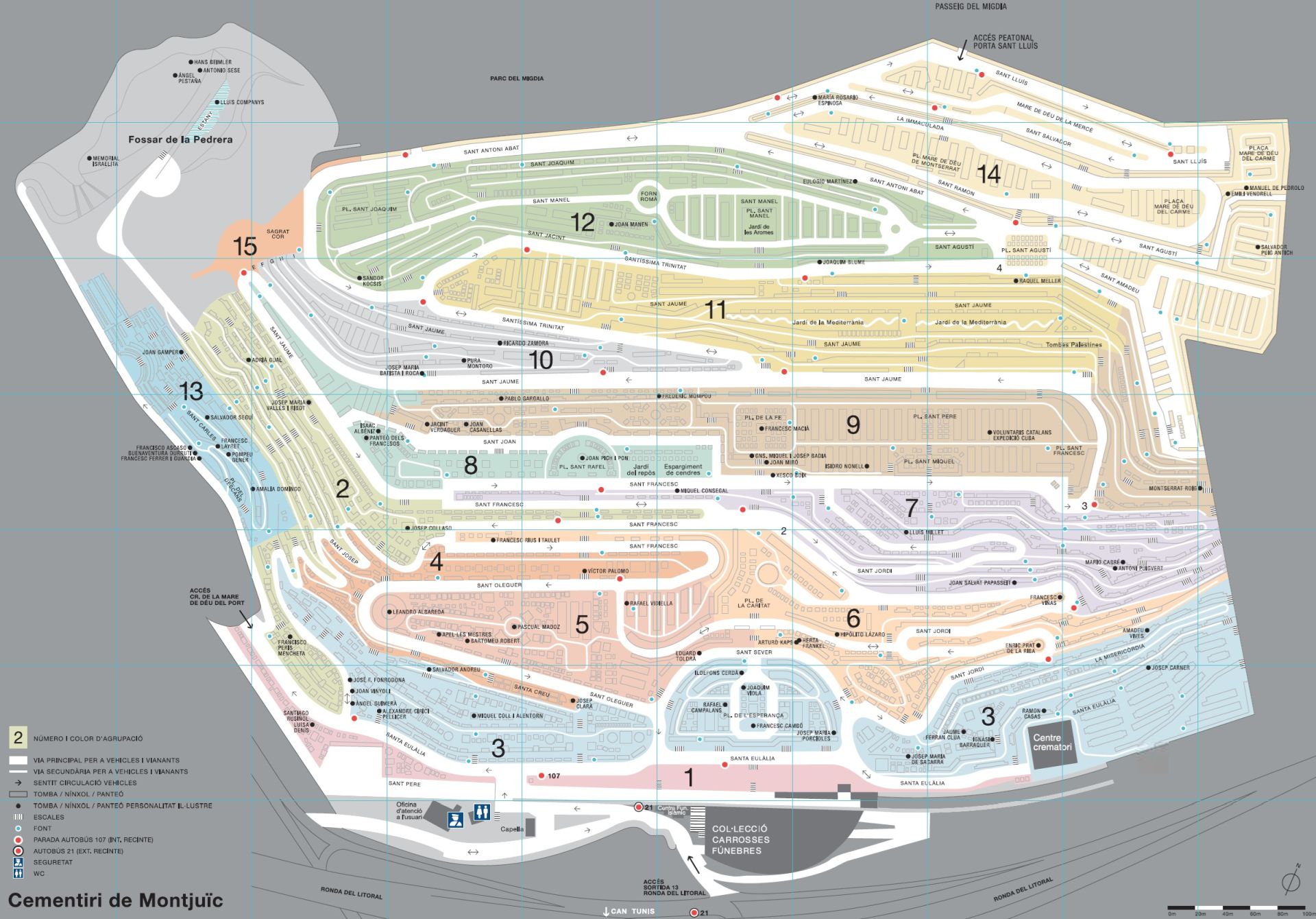 Cmentarz Montjuic mapa.jpg
