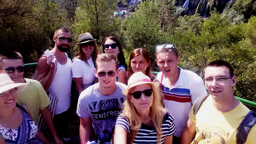 Pierwsze selfie wycieczki w Kravicach :D / k.jpg k.jpg