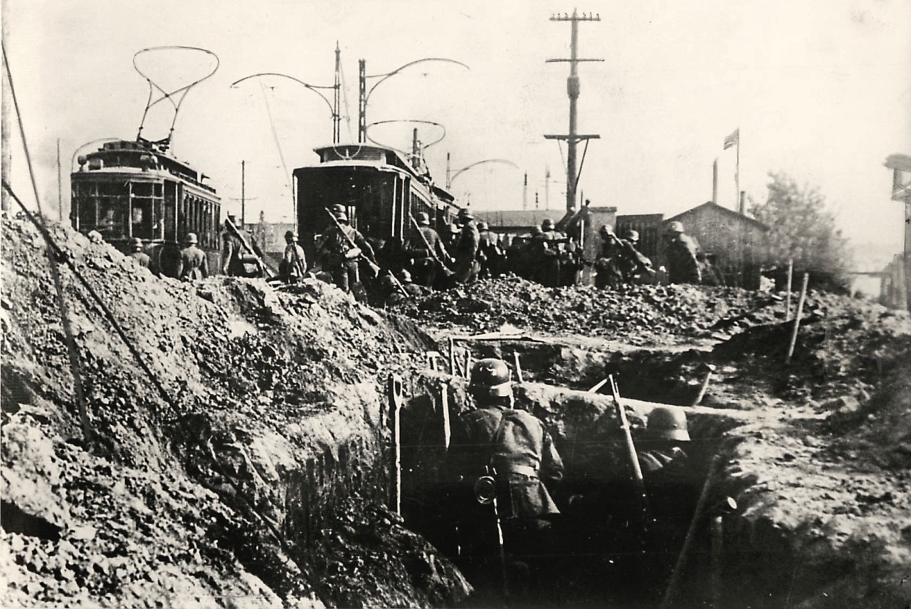 1939 , Ulica Grójecka przed Opaczewską w Warszawie..jpg