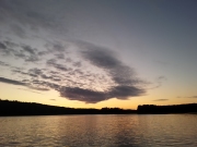 zachodzące słońce nad Piłaknem